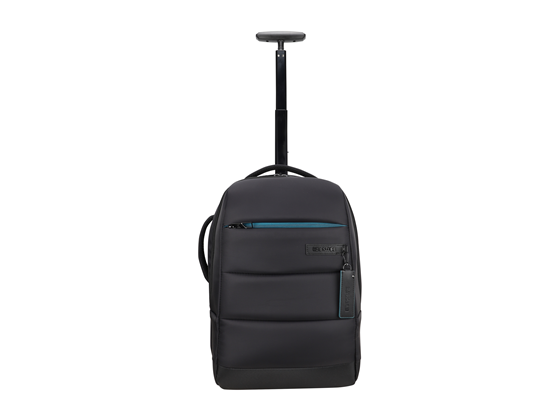 BULTO DE NOTEBOOK BESTLIFE 15.6" TIPO MOCHILA CON RUEDAS, 3 COMPARTIMENTOS PRINCIPALES, BOLSILLO TRASERO, IMPERMEABLE, BOLSILLO DELANTERO, PUERTO DE CARGA USB-A Y TYOE C, RUEDAS DE SILICONA Y MANGO REGULABLE HASTA 92 CM,  NEGRO (BT3335BK-2-15.6)