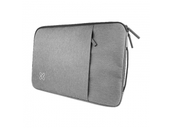 BULTO PARA LAPTOP KLIP XTREME SQUAREPRO, TIPO SLEEVE 15.6" SILVER, ACOLCHADO, CON BOLSILLO Y AGARRADERA, KSN-420SV