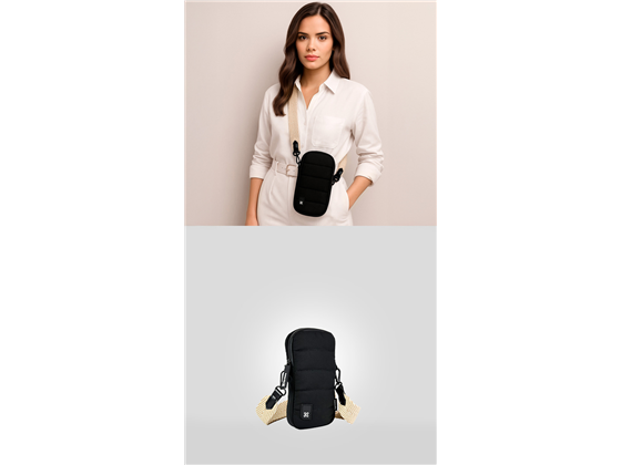 BULTO PARA SMART PHONE KLIP XTREME ADA PHONE BAG, CON SOPORTE PARA HOMBRO, ZIPPER, MATERIAL QUE REPELE EL AGUA (KCB-450)