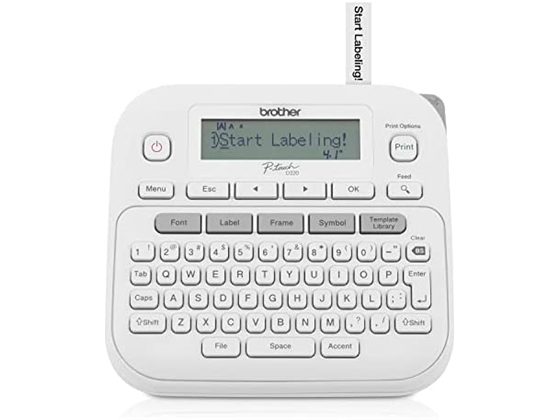 IMPRESORA DE LABEL BROTHER P-TOUCH, PTD220, 6 BATTERY AAA. (ADAPTADOR DE CORRIENTE NO INCLUIDO)