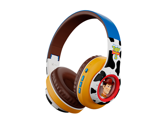 AUDIFONO CON MICROFONO WIRELESS XTECH DISNEY TOY STORY, BT 5.3, HASTA 13 HORAS DE REPRODUCCION, MICROFONO INTEGRADO, PUERTO DE CARGA USB-C, BLANCO / NEGRO / MARRON / AZUL (XTH-D382TS)