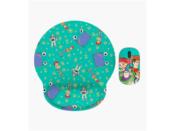 MOUSE + MOUSE PAD GEL XTECH DISNEY TOY STORY WIRELESS, OPTICAL MOUSE, (XTM-DKT5TS)