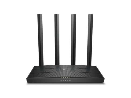 ROUTER WIRELESS TP-LINK ARCHER C6, 2.4GHZ/ 1200MBPS, 5.0GHZ/433MBPS, 1 PUERTO WAN GIGABIT, IPV6 + 4 PUERTOS GIGABIT, 802.11AC/A/B/G/N, WPS, DUAL BAND.