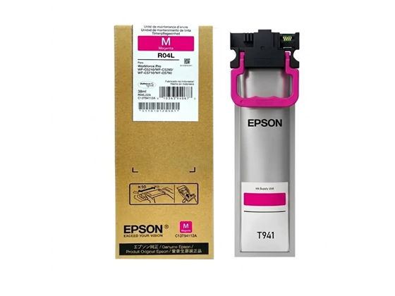 [C13T94132A] BOLSA DE TINTA EPSON T941 MAGENTA, COMPATIBLE CON EPSON WF C5210/ C5790, RENDIMIENTO DE  5000 PAGINAS.