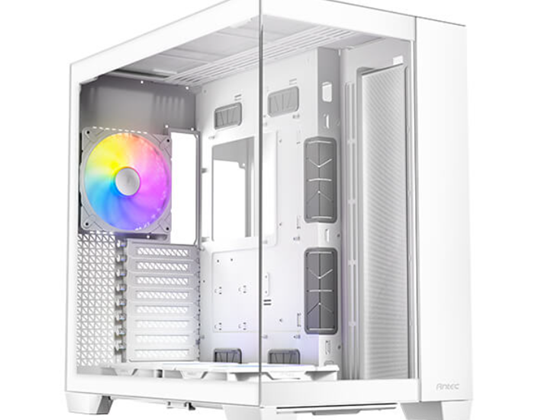 [C8-ARGB-WHITE] CASE GAMING ANTEC C8 ARGB CONSTELLATION SERIES DUAL CHAMBER MID-TOWER. COLOR BLANCO. DISEÑO DE DOBLE CÁMARA PARA GESTIÓN DE CABLES Y REFRIGERACIÓN ÓPTIMA. PANELES FRONTAL Y LATERAL DE VIDRIO TEMPLADO PARA VISTA PANORÁMICA DE 270°. SOPORTA PLACAS BASE E-ATX, ATX, MICRO-ATX E ITX. INCLUYE DOS VENTILADORES ARGB DE 140MM PREINSTALADOS EN EL COSTADO. CONECTIVIDAD FRONTAL: DOS PUERTOS USB 3.0, UN PUERTO USB TIPO-C Y UN PUERTO DE AUDIO HD. GESTIÓN DE CABLES: 90MM EN LA CÁMARA TRASERA. ALTURA MÁXIMA DISIPADOR CPU: 175MM. LONGITUD MÁXIMA GPU: 440MM. CAPACIDAD PARA CUATRO UNIDADES DE 3.5" Y CINCO DE 2.5". FUENTE DE PODER ATX (HASTA 240MM). FILTROS DE POLVO REMOVIBLES SUPERIOR, INFERIOR Y LATERAL.