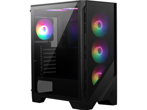 [MAG FORGE 120A] CASE MSI MAG FORGE 120A AIRFLOW MID-TOWER, VIDRIO TEMPLADO 4MM, COMPATIBLE CON: ATX / M-ATX / ITX, PUERTOS: 2 X USB 3.2 GEN1, TYPE-A (5 GBPS), 1 X AUDIO-OUT, 1 X MIC-IN, 1X LED ON/OFF BUTTON - INCLUYE 4 ABANICOS ARGB, COMPATIBLE CON MSI MYSTIC LIGHT