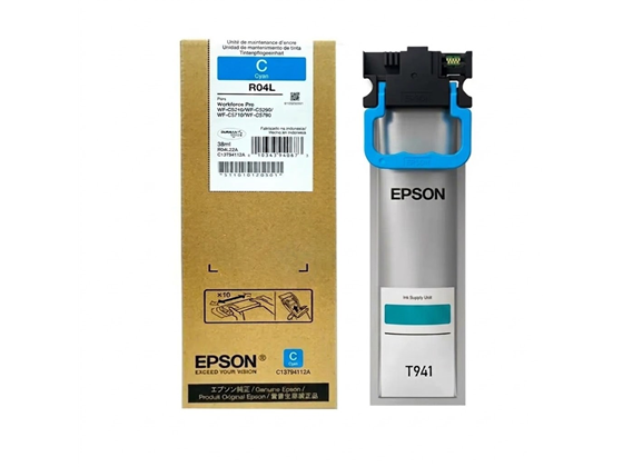 [C13T94122A] BOLSA DE TINTA EPSON T941 CYAN, COMPATIBLE CON EPSON WF C5210/ C5790, RENDIMIENTO 5000 PAGINAS.