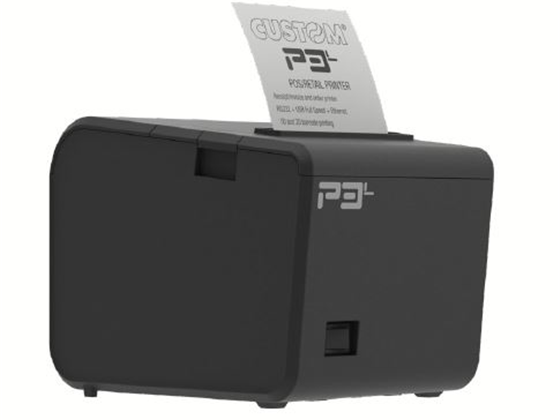 [911MX010100733] IMPRESORA CUSTOM P3L, TERMICA, TRIPLE INTERFAZ: (SERIAL + USB + ETHERNET), PUERTO DE CAJA REGISTRADORA RJ12, 24V, 203 PPP, VELOCIDAD 250MM/SEG, IMPRESORA PARA RECIBOS, ANCHO DEL PAPEL: 80 MM, MONTAJE VERTICAL, AUTOCORTADOR 1,500,000 CORTES.