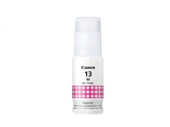 [4669C001AA] BOTELLA DE TINTA CANON GI-13 MAGENTA, 70ML, INYECCIÓN DE TINTA PARA CANON PIXMA G510 Y G610