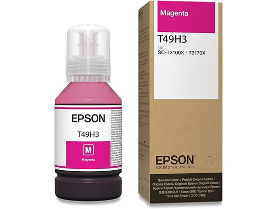 [T49H300] BOTELLA DE TINTA EPSON T49H MAGENTA 140ML T49H300  PARA IMPRESORA SCT3170X.