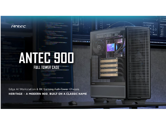 [ANTEC-900] CASE GAMING ANTEC 900 FULL-TOWER. DISEÑO ORIENTADO A ESTACIONES DE TRABAJO IA Y GAMING 8K. PANEL LATERAL DE VIDRIO TEMPLADO DE 4MM CON DISEÑO TOOL-FREE. INCLUYE SEIS VENTILADORES PWM PREINSTALADOS (CUATRO TRANQUIL 140 Y DOS PI2R REVERSE). CONECTIVIDAD: USB TYPE-C (10GBPS), DOS USB 3.0 Y AUDIO HD. SOPORTE PARA PLACAS E-ATX, SSI-EEB Y BACK-CONNECT. MONTAJE DE FUENTE ISHIFT A 90 GRADOS. COMPATIBLE CON DISIPADORES DE HASTA 190MM Y GPU DE 495MM.