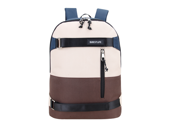 [BB-3552BU-14.1] BULTO PARA LAPTOP  BESTLIFE 14.1" TIPO MOCHILA, COMPARTIMENTO PRINCIPAL Y UN BOLSILLO FRONTAL, MULTICOLOR