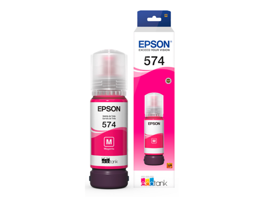 [T574320-AL] BOTELLA DE TINTA EPSON T574320-AL, COLOR MAGENTA, 70 ML, COMPATIBLE CON IMPRESORAS ECOTANK L8050 Y L18050, ALTO RENDIMIENTO Y CALIDAD FOTOGRÁFICA.