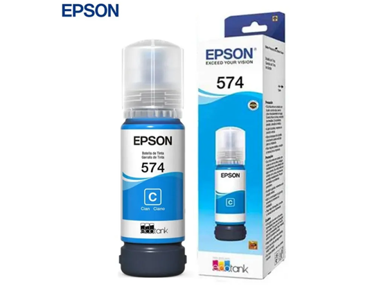 [T574520-AL] BOTELLA DE TINTA EPSON T574520-AL, COLOR LIGHT CYAN, 70 ML, COMPATIBLE CON IMPRESORAS ECOTANK L8050 Y L18050, ALTO RENDIMIENTO Y CALIDAD FOTOGRÁFICA.