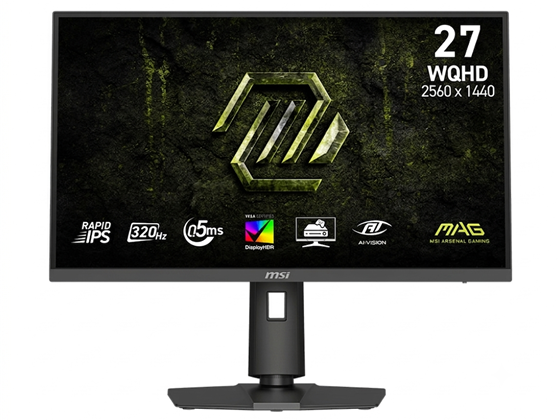 MONITOR MSI, 27", MAG 274QPF X32, GAMING, 2560 X 1440, WQHD, 320 HZ, PLANO, IPS RAPID, 1 X DISPLAYPORT 1.4A, 2 X HDMI 2.1, 1X EARPHONE OUT, ADAPTIVE-SYNC