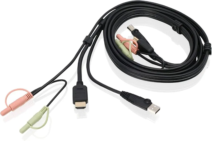 [G2L802U] Cable IOGEAR 6ft HDMI KVM Cable with USB and Audio (TAA Compliant)