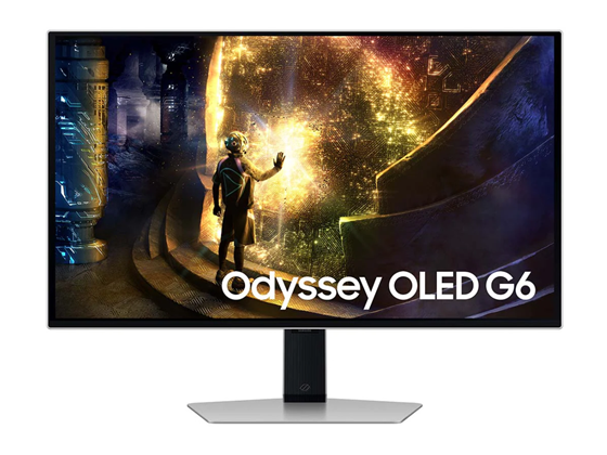 [LS27HG610SNXZA] MONITOR SAMSUNG 27" GAMING ODYSSEY OLED G6 G61SH, PANEL QD-OLED, RESOLUCIÓN QHD 2560 X 1440, FRECUENCIA DE REFRESCO 240HZ, TIEMPO DE RESPUESTA 0.03MS GTG, HDR10+ GAMING, BRILLO 200 CD/M² (400 CD/M² MÁX.), COBERTURA DCI-P3 99%, COMPATIBLE CON AMD FREESYNC PREMIUM Y NVIDIA G-SYNC, HDMI 2.1, DISPLAYPORT 1.4, SOPORTE AJUSTABLE EN ALTURA, INCLINACIÓN, GIRO Y PIVOTE, VESA 100 X 100MM