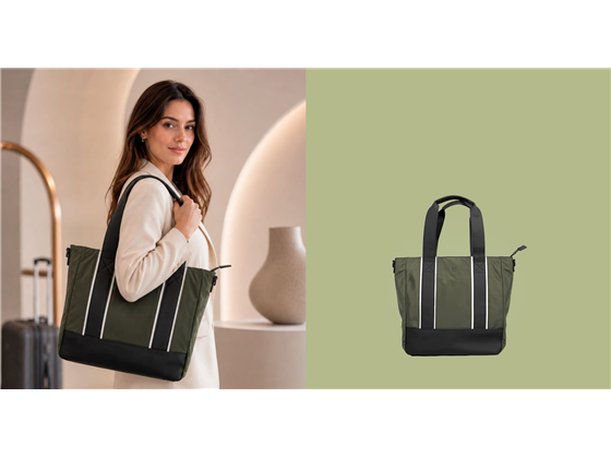 [KLB-751] BULTO PARA LAPTOP KLIP XTREME MODEVP 13" TIPO BOLSO DE COMPRAR (MUJER), PARA HOMBRO, 2 ZIPPER, 6X BOLSILLOS SIN ZIPPER, PROTECCION PARA CUIDAR EL CONTENIDO, RESISTENTE AL AGUA, VERDE / NEGRO / BLANCO (KLB-751)