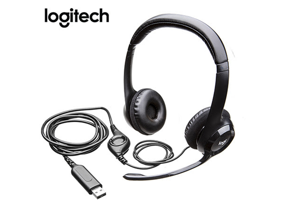 [981-000014] AUDIFONO CON MICROFONO LOGITECH H390 PC NEGRO, INTERNET CLEAR CHAT CONFORT USB, CON NOISE CANCELATION (HEADSET).