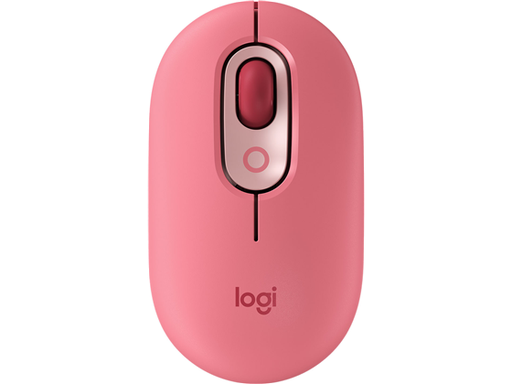 [93738] MOUSE LOGITECH MOUSE POP MOUSE WITH EMOJI COLOR HEARTBREAKER ROSE (ROSADO), OPTICO BLUETOOTH, COMPATIBLE CON RECEPTOR USB LOGI BOLT, 4 BOTONES, 1 PERSONALIZABLE SOFTWARE EMOJIS, VELOCIDAD DEL MOUSE AJUSTABLE ENTRE 1000 A 4000 DPI, DURACION HASTA 24 MESES BATERIA, PESO 82 GRAMOS, COMPATIBLE CON MACOS 10.15, WIN 10 Y POSTERIORES.