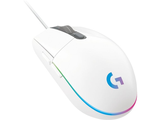 [89107] MOUSE LOGITECH G203 LIGHTSYNC GAMING, COLOR BLANCO, OPTICO USB, ILUMINACIÓN RGB LIGHTSYNC, 6 BOTONES PROGRAMABLE, VELOCIDAD DEL MOUSE AJUSTABLE ENTRE 200 A 8000 DPI (910-005791)