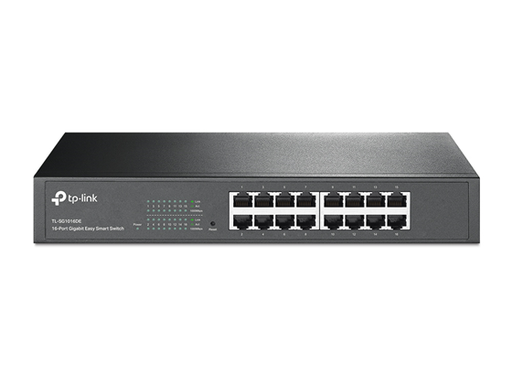 [91684] SWITCH 16 PUERTOS TP-LINK TL-SG1016, WEB USER INTERFACE/RACK, 16 PUERTOS GIGABIT ETHERNET. 10/100/1000, VLAN