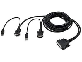 [74057] CABLE KVM BELKIN, 6' PIES, 2 x VGA, 2 x USB, NEGRO. 