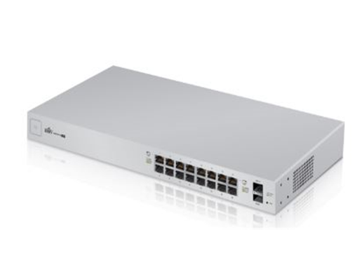 [87023] SWITCH 16 PUERTOS UBIQUITI UNIFI, POE+ 24V - 150W, 10/100/1000MBPS. + 2 PUERTOS SFP, PUERTOS INDEPENDIENTES  (US-16-150W)