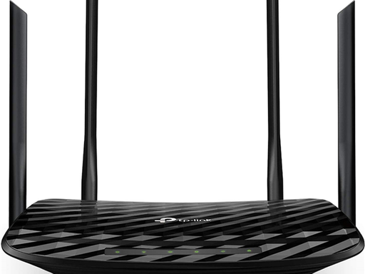 [90048] ROUTER WIRELESS TP-LINK ARCHER A6 AC1200 2.4GHZ/300MBPS, LAN WAN 5.0GHZ/867MBPS, MU-MIMO, 4 PUERTOS GIGABIT, 802.11AC/A/B/G/N, WPS, DUAL BAND, 5 ANTENAS