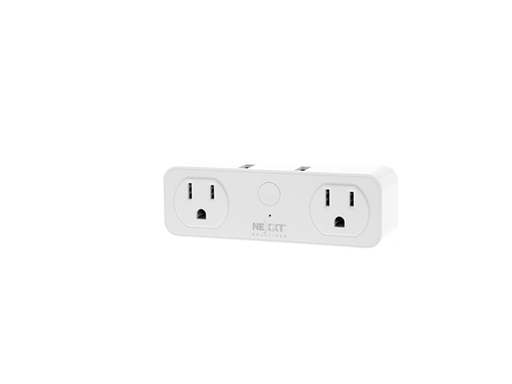 [88946] TOMACORRIENTE SMART NEXXT, 2 ENTRADAS + 2 PUERTOS USB,  PROGRAMABLE PARA ENCENDIDO Y APAGADO POR SOFTWARE, ALERTA POR APLICACIÓN Y AGENDA DE USO. (NHP-D610)