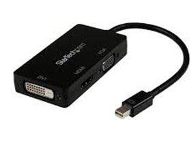 [78373] ADAPTADOR CONVERTIDOR STARTECH MINI DISPLAYPORT A DVI, HDMI Y VGA, 3 EN 1