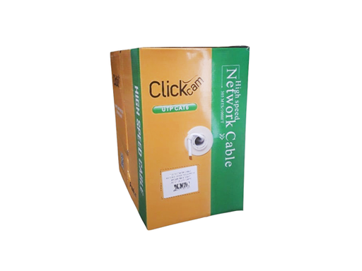[91455] ROLLO DE CABLE UTP CLICK-CAM CAT6 1,000 PIES, 99% COBRE, NEGRO, EXTERIOR (CC-CAT6 OUT)