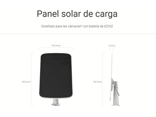 [93232] PANEL SOLAR DE CARGA PARA BATERIA DE CAMARA EZVIZ (CS-CMT-SOLAR PANEL-C)