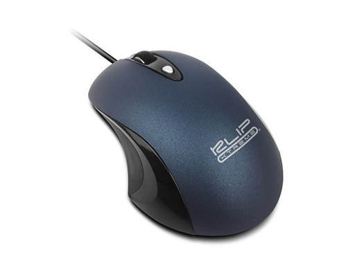 [84647] MOUSE USB OPTICO KLIPX - 3 BOTONES, 1,600 DPI, AZUL, (KMO-250BL)