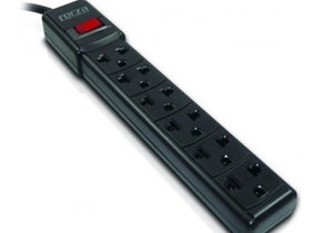 [77922] PROTECTOR REGLETA FORZA, 6 SALIDAS 110V/15A/2220W, BREAKER, INTERRUPTOR ILUMINADO.