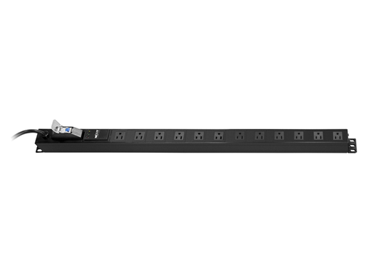 [78424] REGLETA NEXXT PARA RACK,  12 TOMACORRIENTES, VERTICAL 125V, 15A, (CPCRRMVT121115ABK)