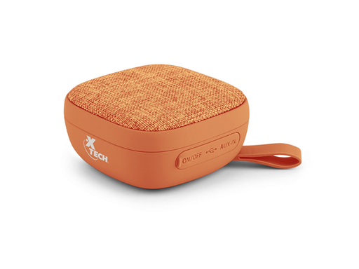 [87055] BOCINA XTECH YES, BLUETOOTH, PORTABLES, CON MICROFONO,  3 WATTS RMS, 10 HORAS DE REPRODUCCIÓN, COLOR NARANJA (XTS-600OR)