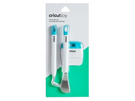 [93413] KIT DE HERRAMIENTAS CRICUT "INICIO", USE LA ESPÁTULA PARA LEVANTAR CON CUIDADO MATERIALES DELICADOS COMO PAPEL DE SU TAPETE DE CORTE. USE A EL DEPILADOR CUANDO NECESITE ELIMINAR PIEZAS DE VINILO Y IRON-ON NO DESEADAS DE SU DISEÑO. USE EL RASPADOR PARA APLICAR CALCOMANÍAS DE VINILO O LIMPIAR RESTOS DE MATERIAL DE SU TAPETE. COLOR BLANCO/MENTA (2007808).