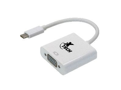 [81178] ADAPTADOR XTECH USB TYPE C, A VGA HEMBRA. (XTC-550)