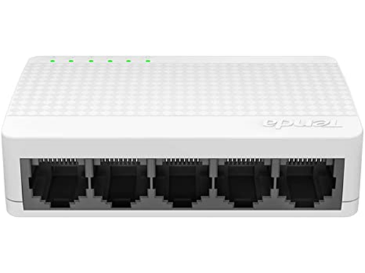 [90217] SWITCH 5 PUERTOS TENDA S105, 10/100MBPS, 5 10 / 100M RJ45 S105PUERTOS, CAJA DE PLÁSTICO, DC 5V0.6A