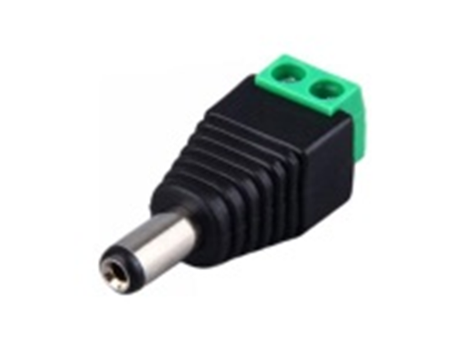 [87558] CONECTOR DC MACHO DE 3.5" A 12V JR.52, PARA CAMARAS DE SEGURIDAD (JR-52)