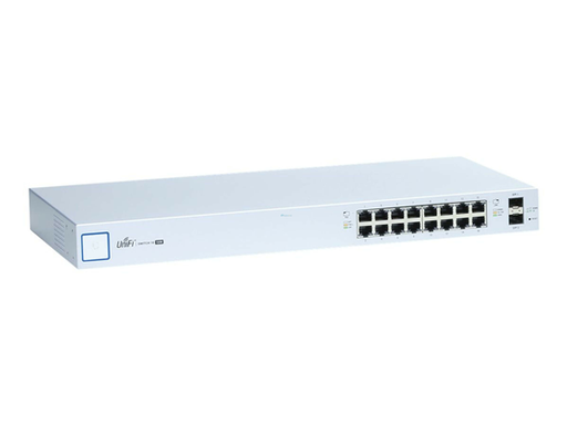 [92413] SWITCH 16 PUERTOS UBIQUITI UNIFI, POE+ 24V - 150W, 10/100/1000MBPS. + 2 PUERTOS SFP, PUERTOS INDEPENDIENTES  (US-16-150W)