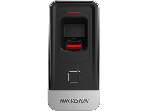 [87709] LECTOR DE HUELLAS DIGITAL Y TARJETA, 5000 HUELLAS IP 65, RFID, DS-K1201MF.(CONTROL DE ACCESO)