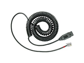 [75205] CABLE VXI QD 1027V, RJ9, V STYLE QD, RED, 6 PIES, PARA HEADSETS (202768), (203052), (203042), (202783), (201559).