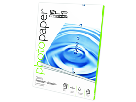 [67116] PAPEL GLOSSY KLIPX PHOTO ALUMINA A PRUEBA DE AGUA 20P (AP100KLX06) 8.5 X 11