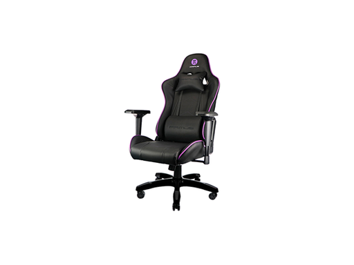 [89857] SILLA GAMING PRIMUS THRONO 202, DE PVC PREMIUM, ESPALDAR ALTO AJUSTABLE, REPOSO DE BRAZOS, ESPALDA Y CABEZA, ALTURA AJUSTABLE Y BASE CON RUEDAS ROBUSTAS, NEGRO (PCH-202)