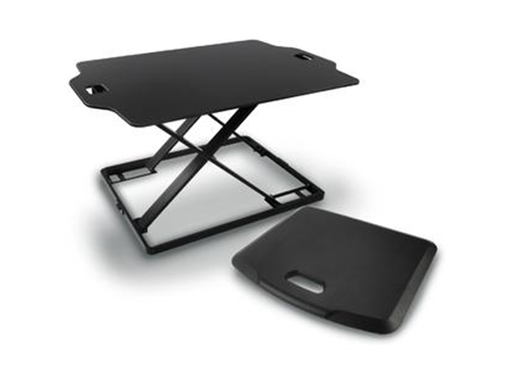 [87575] MESA ESTACION DE TRABAJO ROYAL SD 360 AJUSTABLE PARA TRABAJAR SENTADO Y DE PIE, BANDEJA PARA TECLADO, SE ELEVA HASTA 19 ,  MAT BLACK.