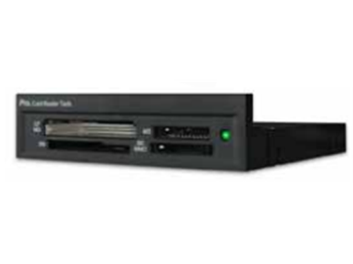 [64184] LECTOR DE MEMORIA  INTERNO, ALL IN ONE, USB 3.5" NEGRO (GCR-02)