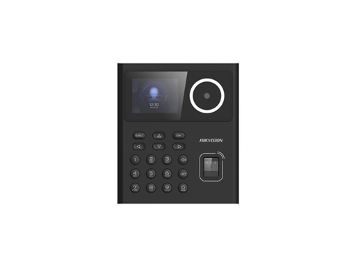 [93769] CONTROL DE ASISTENCIA HIKVISION, MÁX. 500 CARAS, 1000 TARJETAS, 1000 HUELLAS Y 100.000 REGISTROS DE EVENTOS (BIOMETRICO).