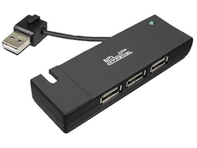 [65836] HUB KLIPX PORTABLE USB MINI 4 PUERTOS BLACK (NW211KLX07)